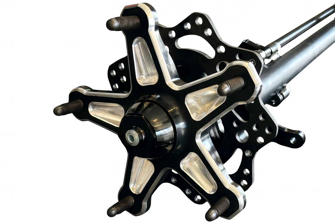 Teo Elite High Camber Front Axle Complete w/ 10.75 Rotors