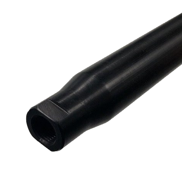 18.5'' x 1.25" OD Radius Rod 5/8-18 R & 3/4 L Tap Spring Rod Black Anodized