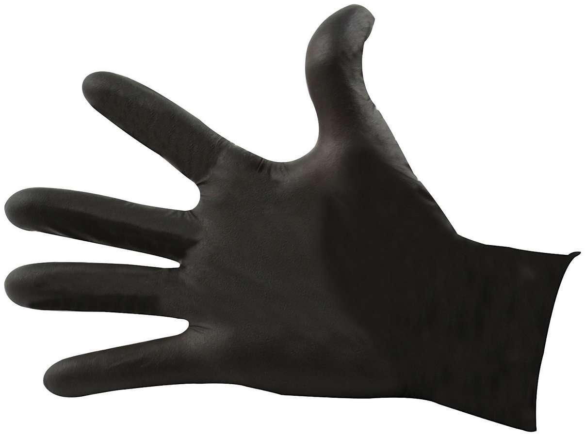 Nitrile Gloves Black Medium