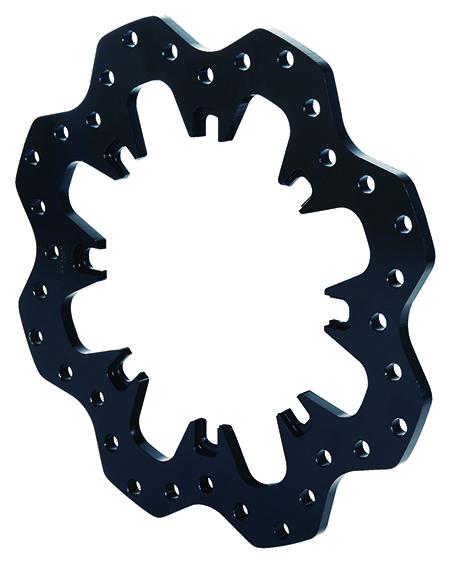Wilwood 160-5855 Drilled Steel Scalloped Dynamic Mount Rotor - 12.19'' X 0.35''