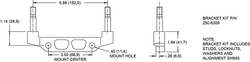 Wilwood 120-13826 RH Superlite Caliper- Radial Mount - 1.88''/1.75'' 4 Piston - 0.810 Rotor