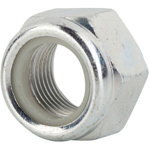 #10-32 Grade 2 Zinc Finish Nm Steel Nylon Insert Lock Nut