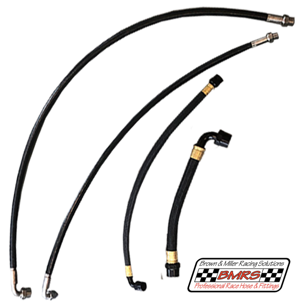 Power Steering Line Kit Complete to Firewall W/ Fittings